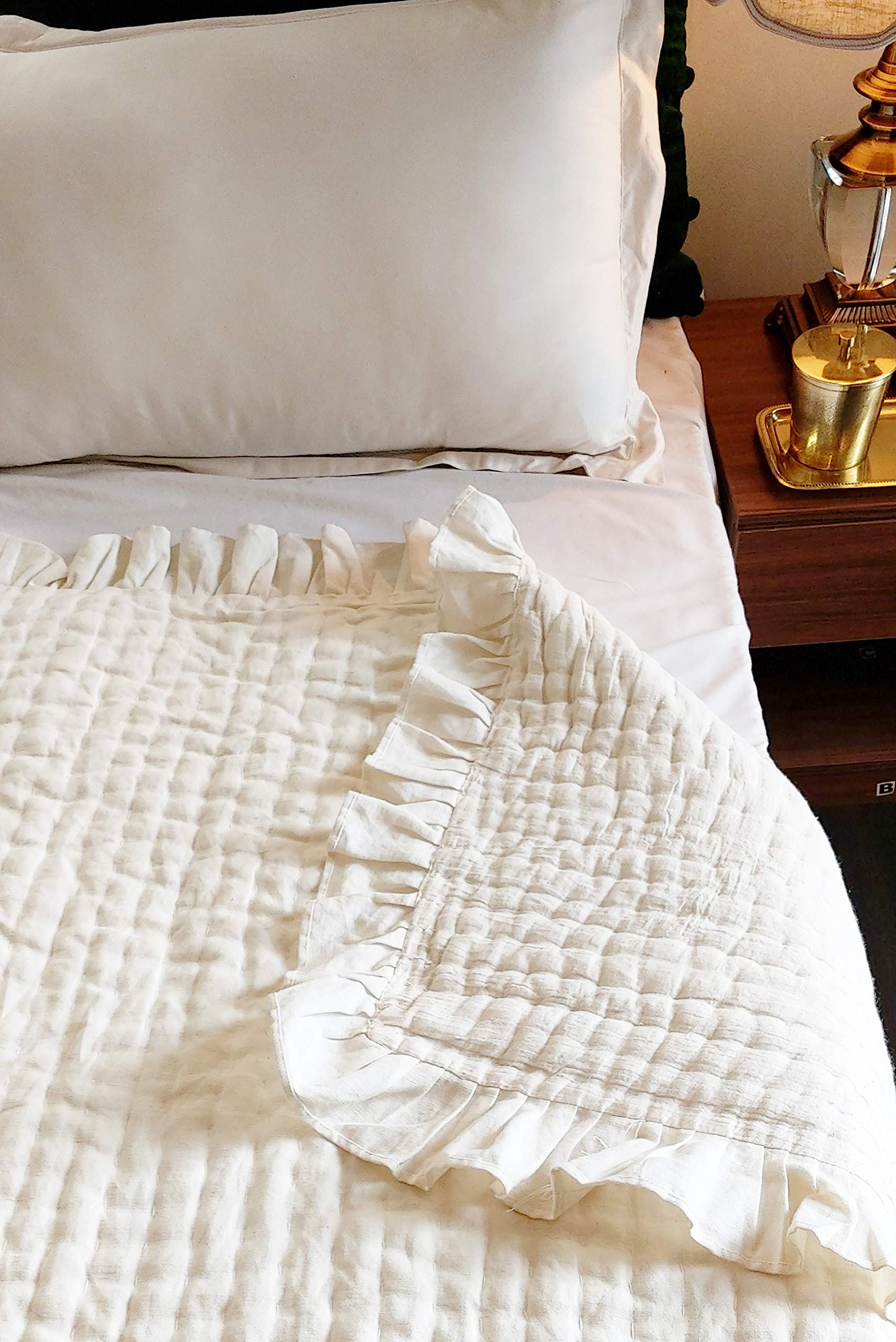 Amazon.co.jp: Amore Beaute リネンキルト コットンパッド付き キルト